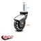 Service Caster 3 Inch Bright Chrome Hooded Polyurethane 10mm Threaded Stem Caster SCC SCC-TS03S310-PPUBD-BC-M1015 - alternate 1